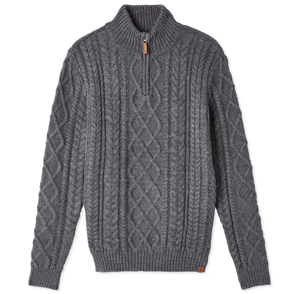 Canadiana Men's Quarter-Zip Cable Knit Sweater Size L - Picture 10 of 10